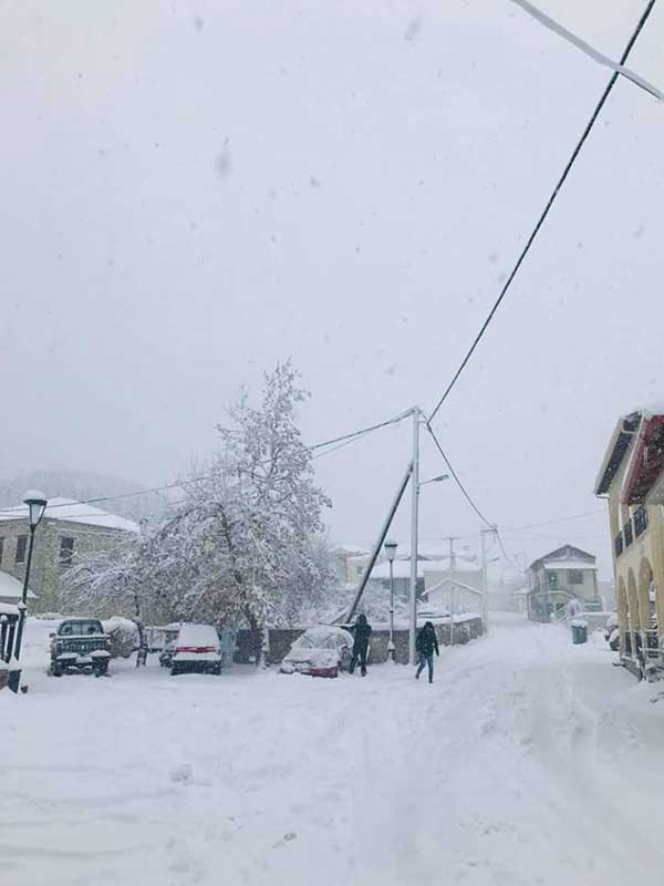 Όλα στα λευκά και στη Βλάστη – Δείτε βίντεο και φωτό
