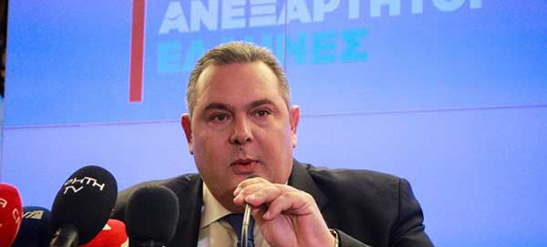 Καμμένος: Δεν δίνουμε ψήφο εμπιστοσύνης στην κυβέρνηση