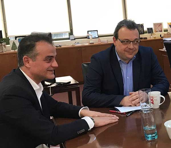 Συνάντηση Θ. Καρυπίδη με τον Αναπληρωτή Υπουργό Περιβάλλοντος και Ενέργειας για θέματα περιβάλλοντος