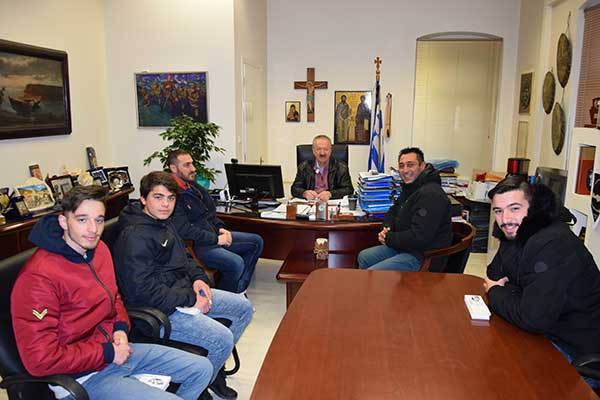 Συνάντηση του Δημάρχου Φλώρινας με εκπροσώπους της ποδοσφαιρικής ομάδας του ΠΑΣ Φλώρινας