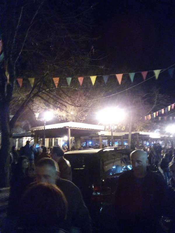 Η άφιξη της αντιπροσωπίας της Κοινωνίας των Πολιτών του Βελβεντού από την Αθήνα