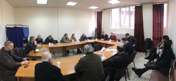 Συνάντηση του Υποψήφιου Δημάρχου Κύργια Κων/νο με τη Συντονιστική Επιτροπή Αγώνα Συνταξιούχων