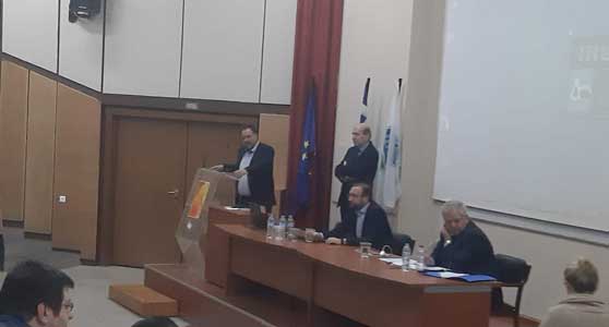 Συνάντηση του προέδρου του Επιμελητηρίου Κοζάνης, Νίκου Σαρρή με  τον πρόεδρο του Οικονομικού Επιμελητηρίου Ελλάδας, Κωνσταντίνο Κόλλια