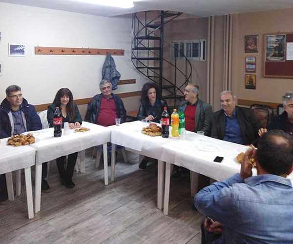 Συνάντηση του υποψήφιου δημάρχου Εορδαίας Γιάννη Καραβασίλη με τη διοίκηση του Πολιτιστικού Συλλόγου Ερμακιάς