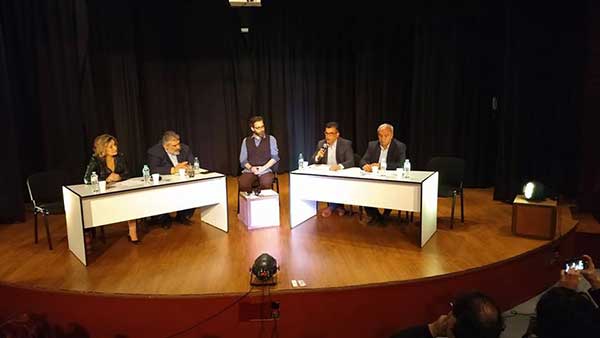 Τοποθέτηση του υποψηφίου δημάρχου Στάθη Κοκκινίδη  στη συζήτηση για τον Πολιτισμό με τους άλλους υποψήφιους δημάρχους της Εορδαίας, που διοργάνωσε ο πολιτιστικός σύλλογος «Υψικάμινος» στο Πνευματικό Κέντρο Πτολεμαΐδας (14/04/2019)