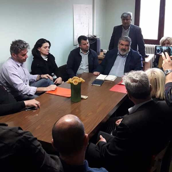 Επίσκεψη στην Διεύθυνση Τεχνικών Υπηρεσιών και στην Πολεοδομία του Δήμου Εορδαίας, ο υποψήφιος Δήμαρχος Παναγιώτης Πλακεντάς