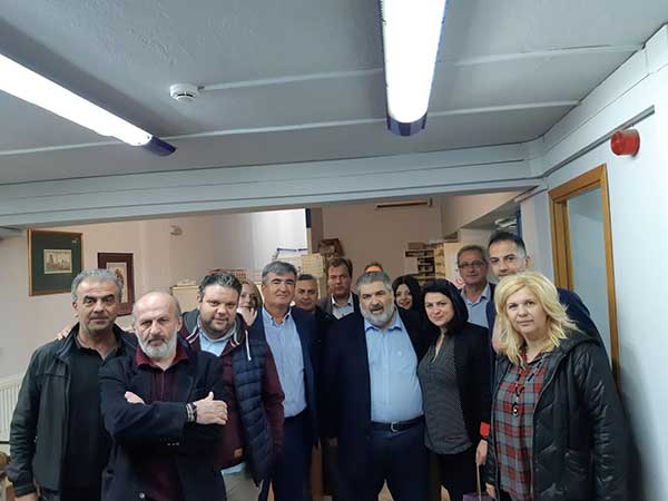 Επισκέψεις του Παναγιώτη Πλακεντά στο υποκατάστημα ΕΛ.ΤΑ και στο Αστυνομικό Τμήμα Πτολεμαΐδας