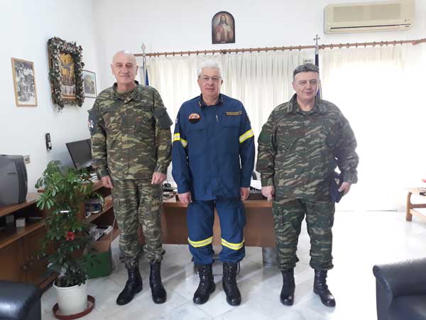 Τις εγκαταστάσεις της Περιφερειακής Πυροσβεστικής Διοίκησης Δ. Μακεδονίας επισκέφτηκαν την Τετάρτη Ταξιάρχες του Στρατού