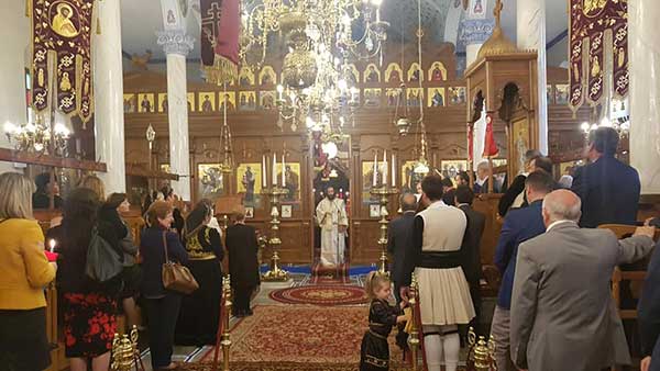 Η πανηγυρική θεία λειτουργία στην Ιερά Μονή Αγίου Μάρκου Βλάστης