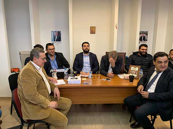 Τα γραφεία του συνδυασμού Μετάβαση για το Δήμο επισκέφτηκε ο πρόεδρος της ΟΝΝΕΔ κ Δέρβος Κώστας