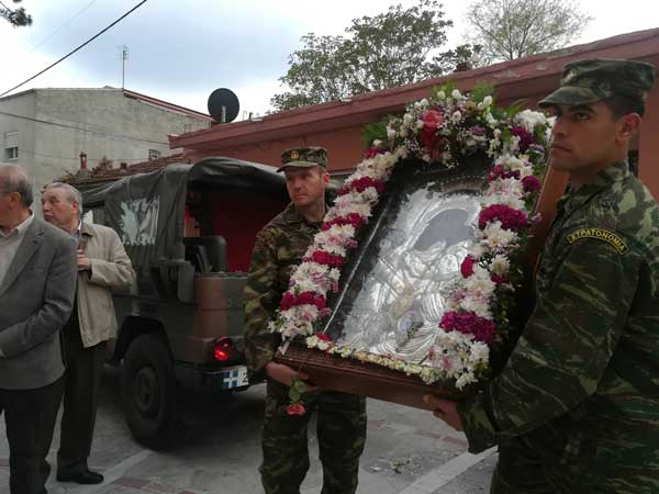 Κατεύθασε στον Ιερό Ναό των Αγίων Κωνσταντίνου και Ελένης Κοζάνης η Ι. Εικόνα της Παναγίας Ζιδανιώτισσας