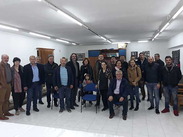 Επίσκεψη του υποψήφιου Δημάρχου Σερβίων Χρήστος Ελευθερίου στις επιχειρήσεις μαρμάρου στο Τρανόβαλτο και συνάντηση στον Μορφωτικό Σύλλογο Αυλών