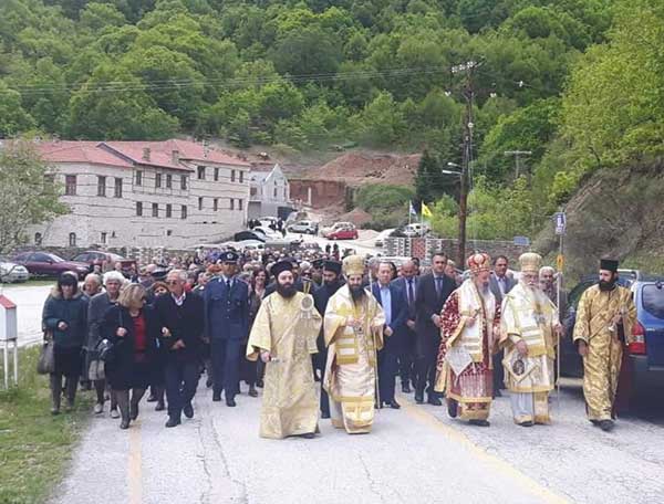 O Γιώργος Κασαπίδης στη γιορτή της Αγίας Σοφίας της Κλεισούρας Καστοριάς