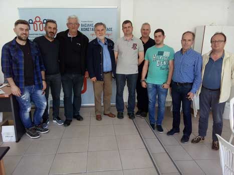 Επίσκεψη του Βασίλη Κωνσταντόπουλου με τον σύλλογο Επαγγελματιών Ψαράδων