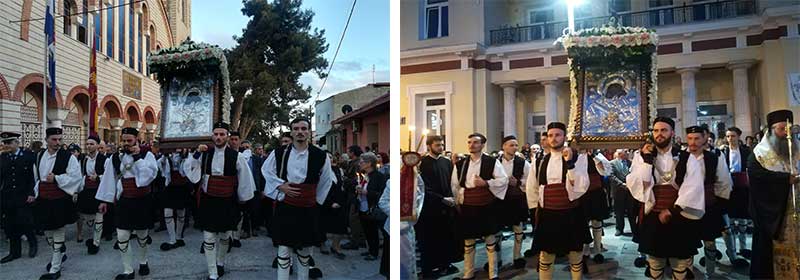 Χιλιάδες πιστών στη Λιτανεία της Ι. Εικόνας της Παναγίας Ζιδανιώτισσας στην Κοζάνη