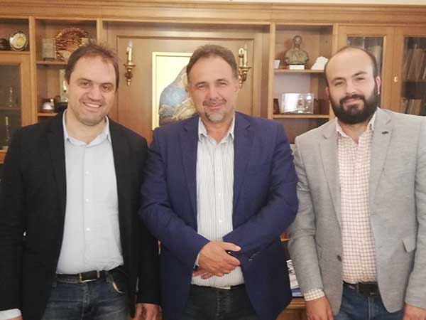 Συνάντηση του προέδρου του Επιμελητηρίου Κοζάνης, Νίκου Σαρρή με τον υποψήφιο Ευρωβουλευτή, Γιάννη Μητλιάγκα
