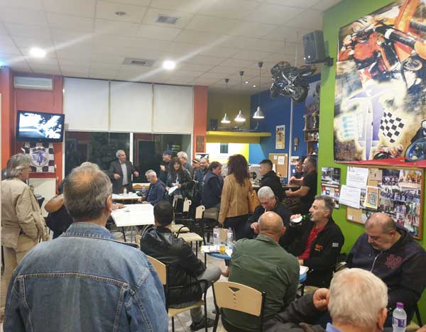 Το Μοτοσυκλετιστικό Όμιλο Πτολεμαΐδας επισκέφτηκε την Τετάρτη ο υποψήφιος δήμαρχος Γιάννης Καραβασίλης