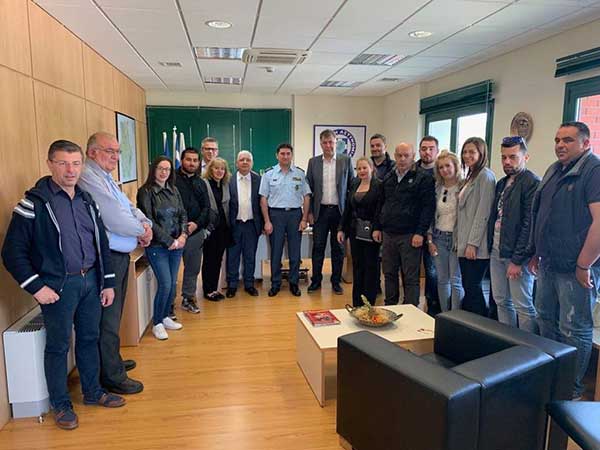 Επίσκεψη πραγματοποίησε  ο συνδυασμός «Κοζάνη ΜΠΡΟΣΤΑ» του Ευάγγελου Σημανδράκου στην Αστυνομία