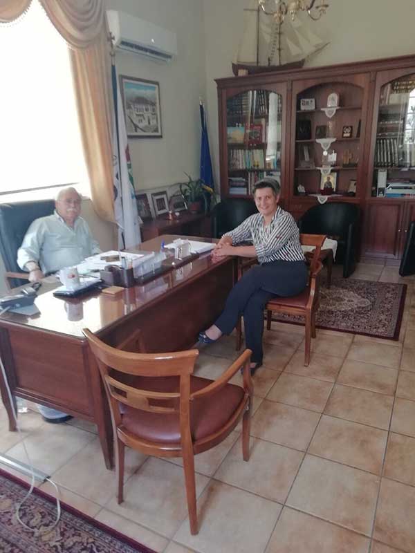 Επίσκεψη της υποψηφίας Βουλευτή Ν.Κοζάνης με τη ΝΔ, Ευλαμπίας Πρώϊου στο δημαρχείο Βοΐου