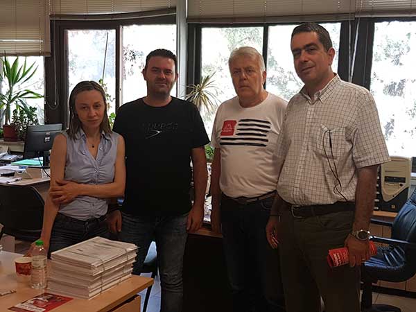 Επίσκεψη του βουλευτή ΣΥΡΙΖΑ και εκ νέου υποψηφίου Γιάννη Θεοφύλακτου στις υπηρεσίες της Νομαρχίας Κοζάνης
