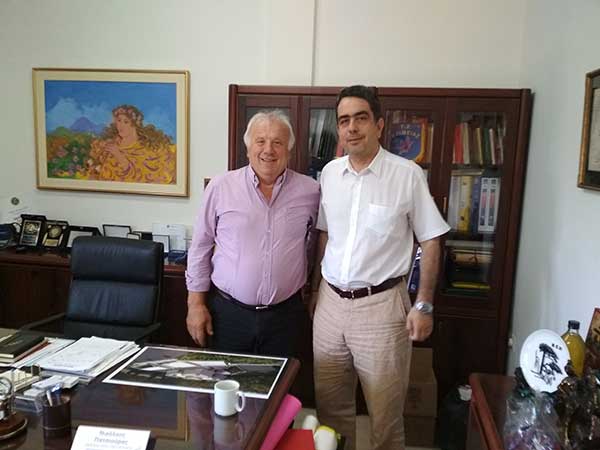 Με τον Πρόεδρο  του Συνεταιρισμού κροκοπαραγωγών συναντήθηκε την Παρασκευής 21 Ιουνίου ο Γιάννης Θεοφύλακτος