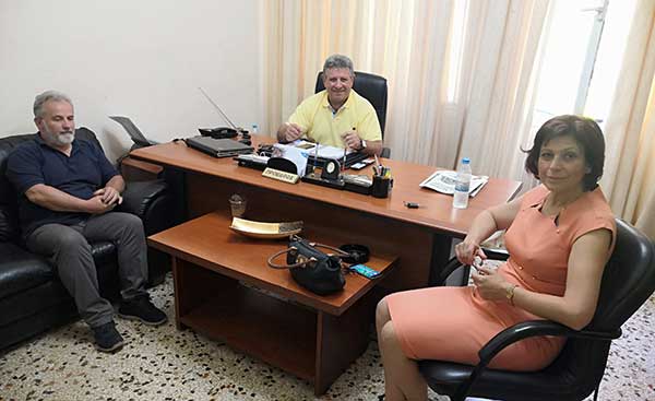 Επίσκεψη της υποψήφιας βουλευτή ΝΔ Παρασκευή Βρυζίδου στο Εργατικό Κέντρο Κοζάνης