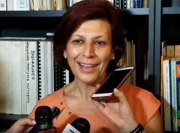 Ευχαριστήριο της Παρασκευής Βρυζίδου για το εκλογικό αποτέλεσμα