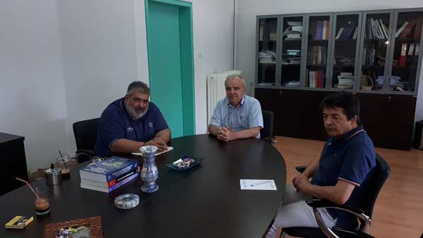 Συνάντηση του Παναγιώτη Πλακεντά με τους Κοσμήτορες  Εργοθεραπείας και Μαιευτικής με θέμα την λειτουργία των τμημάτων στην Πτολεμαΐδα