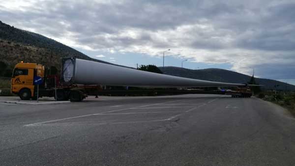 Έτσι θα κλείνει η Εγνατία κάθε Δευτέρα και Παρασκευή για τη διέλευση των ανεμογεννητριών του αιολικού στο Βέρμιο -Ως το Δεκέμβριο
