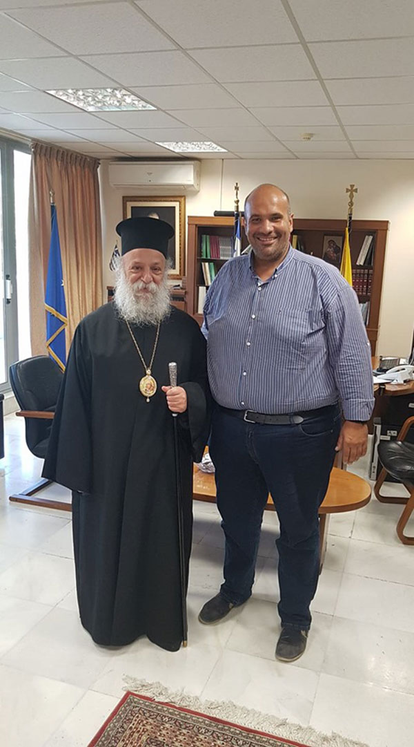 Εθιμοτυπική επίσκεψη στον Αντιπεριφερειάρχη Γρεβενών κ. Γιάννη Γιάτσιο πραγματοποίησε ο Μητροπολίτης Γρεβενών κ. Δαβίδ