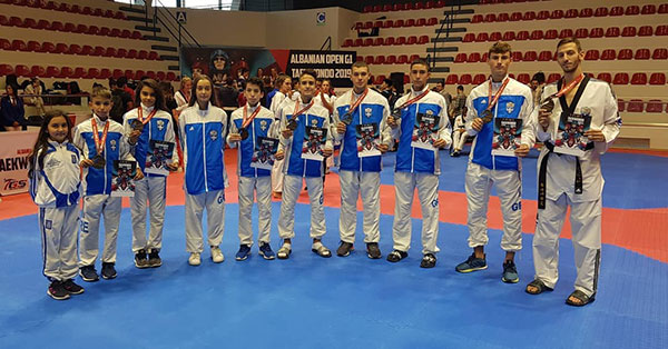 Οκτώ μετάλλια για τους αθλητές της Μακεδονικής Δύναμης Κοζάνης στο G1 Open της Αλβανίας 2019