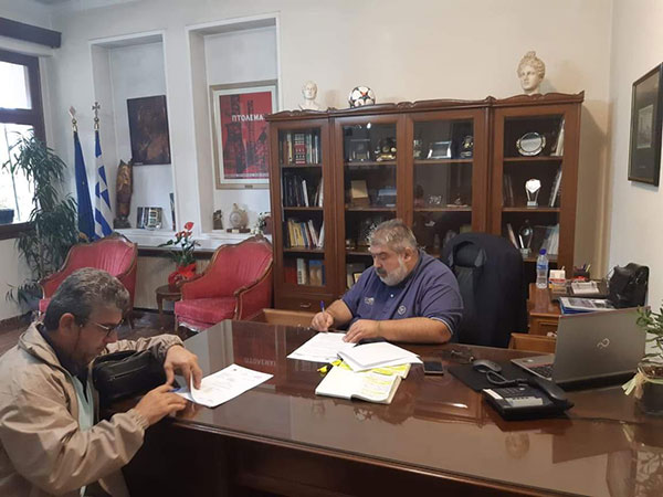 Υπογραφή Σύμβασης για το έργο με τίτλο: «Αντιπλημμυρικά έργα Τ.Κ. Περδίκκα»