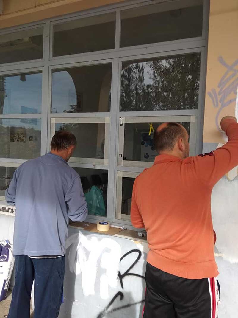 Ο σύλλογος Σταγόνα Ελπίδας σε εργασίες στη νέα του στέγη στον ΟΣΕ-Το πρόγραμμα δράσεων