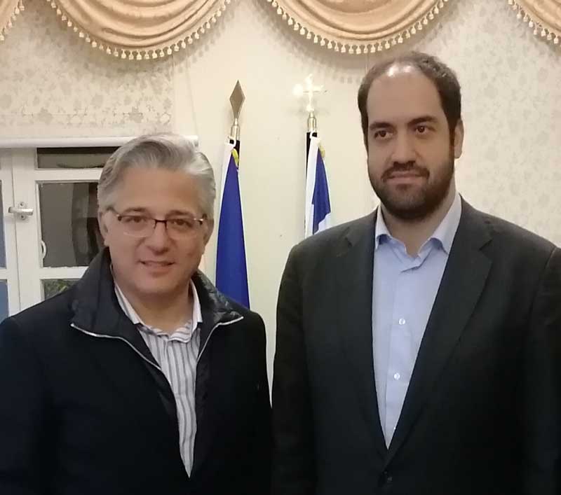 Ο Χρήστος Ζευκλής υποδέχτηκε τον υφυπουργό Υποδομών και Μεταφορών κύριο Κεφαλογιάννη Γιάννη