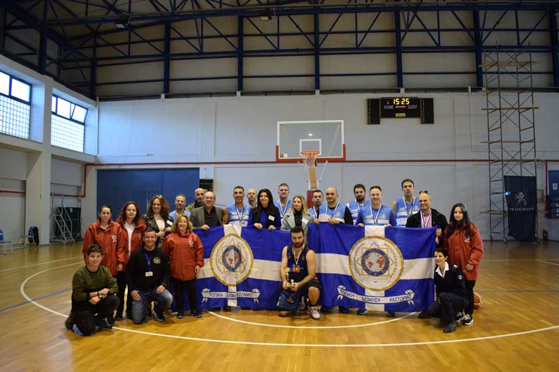 Με απόλυτη επιτυχία διοργανώθηκε από την τοπική διοίκηση Κοζάνης της Διεθνούς Ένωσης Αστυνομικών φιλανθρωπικό τουρνουά μπάσκετ