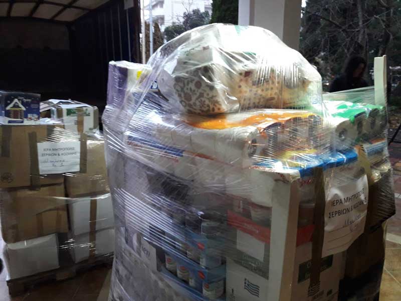 Ανθρωπιστική βοήθεια 6 τόνων για την Αλβανία αναχώρησε από το Γκέρτσειο