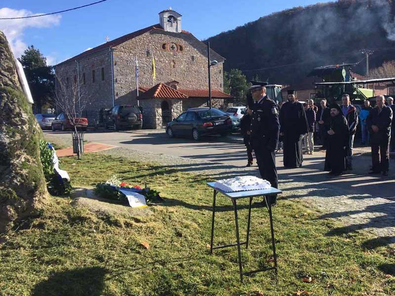 Τρισάγιο στη μνήμη του Αρχιφύλακα Ηλία Κωστένη που τραυματίστηκε θανάσιμα εν ώρα καθήκοντος