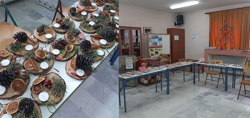 Το χριστουγεννιάτικο παζάρι του 8ου Γυμνασίου Κοζάνης για φιλανθρωπικό σκοπό
