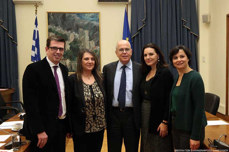 Συνάντηση Ολυμπίας Τελιγιορίδου με τον Πρέσβη του Ισραήλ κ. Yossi Amrani