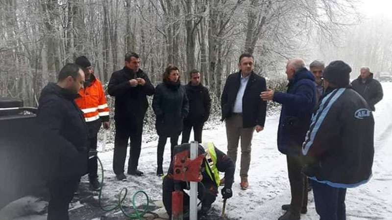 Επιθεώρηση ορθής κατασκευής της οδού Βλάστης – Κλεισούρας στους -3 βαθμούς