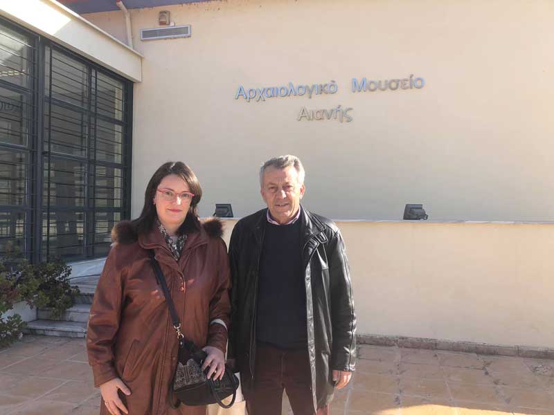 Η Κυριακίδου Καλλιόπη (Κάλι), αντιπεριφερειάρχης Ενέργειας, Υποδομών και Περιβάλλοντος Δυτικής Μακεδονίας, στην Αιανή