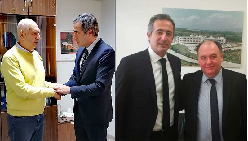 Επίσκεψη του Στάθη Κωνσταντινίδη στα νοσοκομεία Μαμάτσειο και Μποδοσάκειο και συνάντηση με τους νέους Διοικητές, Στέργιο Γκανάτσιο και Σταύρο Παπασωτηρίου