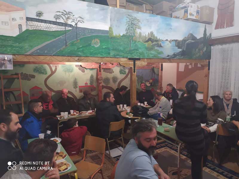Κοπή πρωτοχρονιάτικης πίτας στο Φανό Λακουστά στην Αιανή