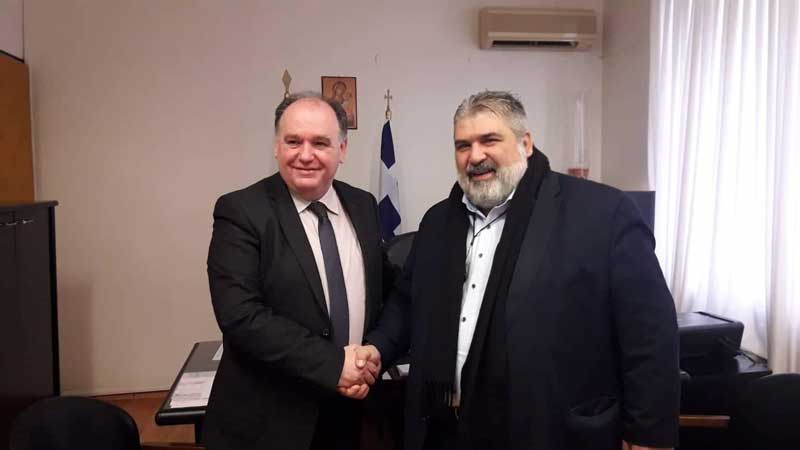 Επίσκεψη του Δημάρχου Εορδαίας στο νέο Διοικητή του Μποδοσάκειου Νοσοκομείου