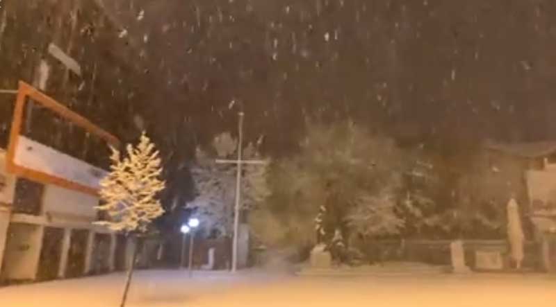 Δείτε video με τη χιονόπτωση στη Φλώρινα