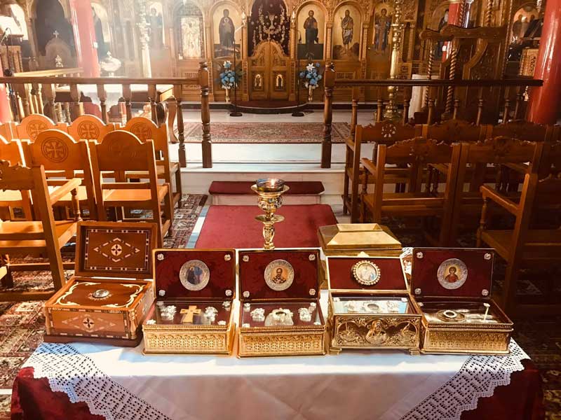 Υποδοχή τιμίων λειψάνων στον Ιερό Ναό Αγίας Παρασκευής Κοζάνης