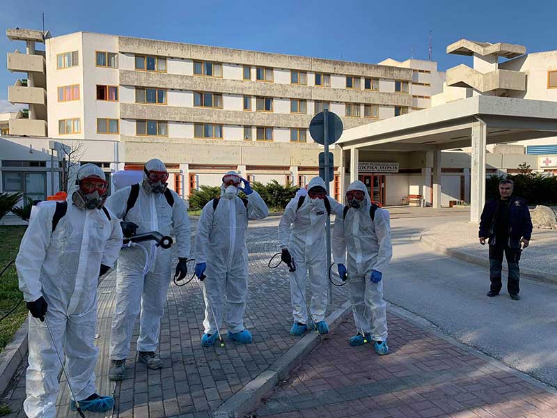 Πραγματοποιήθηκε απολύμανση των χώρων όπου υπήρχαν νοσηλευόμενοι ασθενείς στο Μποδοσάκειο Νοσοκομείο