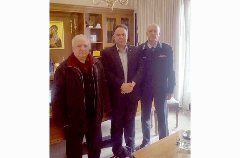 Εθιμοτυπική επίσκεψη του νέου Διοικητή Περιφερειακής Πυροσβεστικής Διοίκησης Δ. Μακεδονίας στον Πρόεδρο του ΕΒΕ Κοζάνης