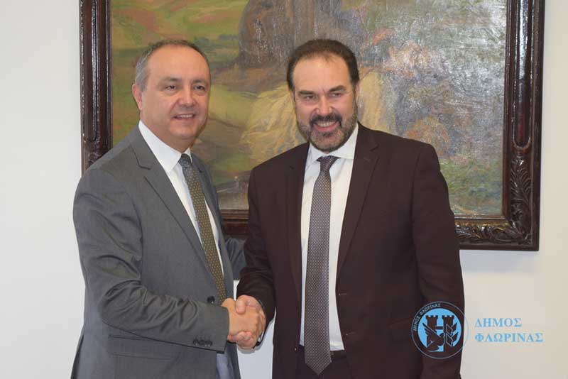 Τον Υφυπουργό Εσωτερικών (Μακεδονίας – Θράκης) υποδέχτηκε ο Δήμαρχος Φλώρινας