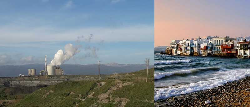 Λιγνιτικές περιοχές VS Μύκονος, Κρήτη και Ρόδος